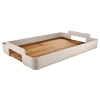 Béžový bambusový servírovací podnos Nordic Kitchen 50 x 34 cm