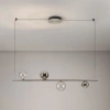 Kouřově šedé skleněné závěsné LED světlo Nova Luce Celso 120 cm se stříbrným zavěšením -fv-interier-25