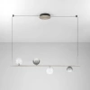 Kouřově šedé skleněné závěsné LED světlo Nova Luce Celso 120 cm se stříbrným zavěšením -fv-interier-25