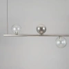 Kouřově šedé skleněné závěsné LED světlo Nova Luce Celso 120 cm se stříbrným zavěšením -fv-interier-25