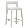 Krémová bouclé barová židle Irokiii 65 cm