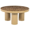 Hnědý keramický konferenční stolek Patterna 71 cm