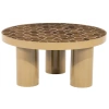 Hnědý keramický konferenční stolek Patterna 71 cm
