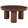Červený keramický konferenční stolek Patterna 71 cm