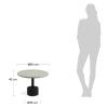 Šedý terrazzo odkládací stolek Kave Home Delano 55 cm